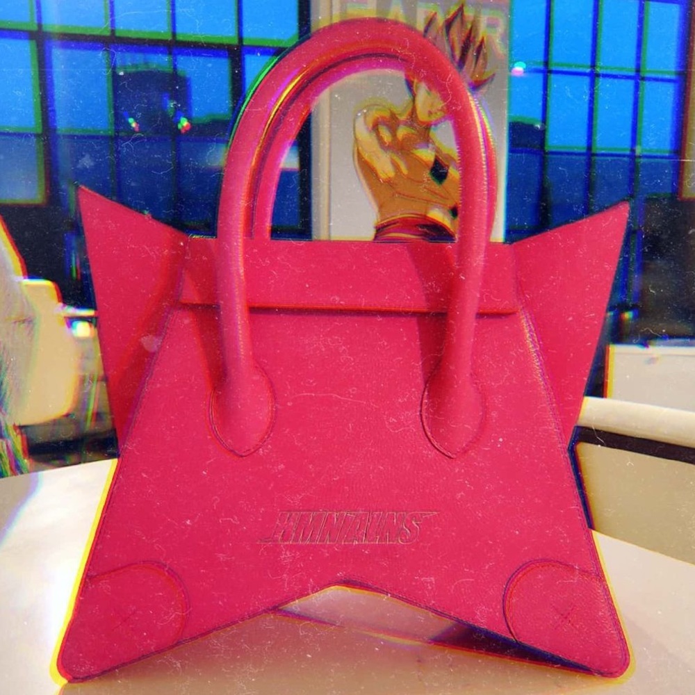 ISO HMN ALNS PINK ORIGAMI BAG